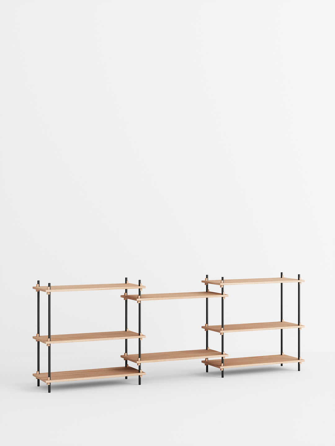 MOEBE - Shelving System – s.85.3.A - Oak Black